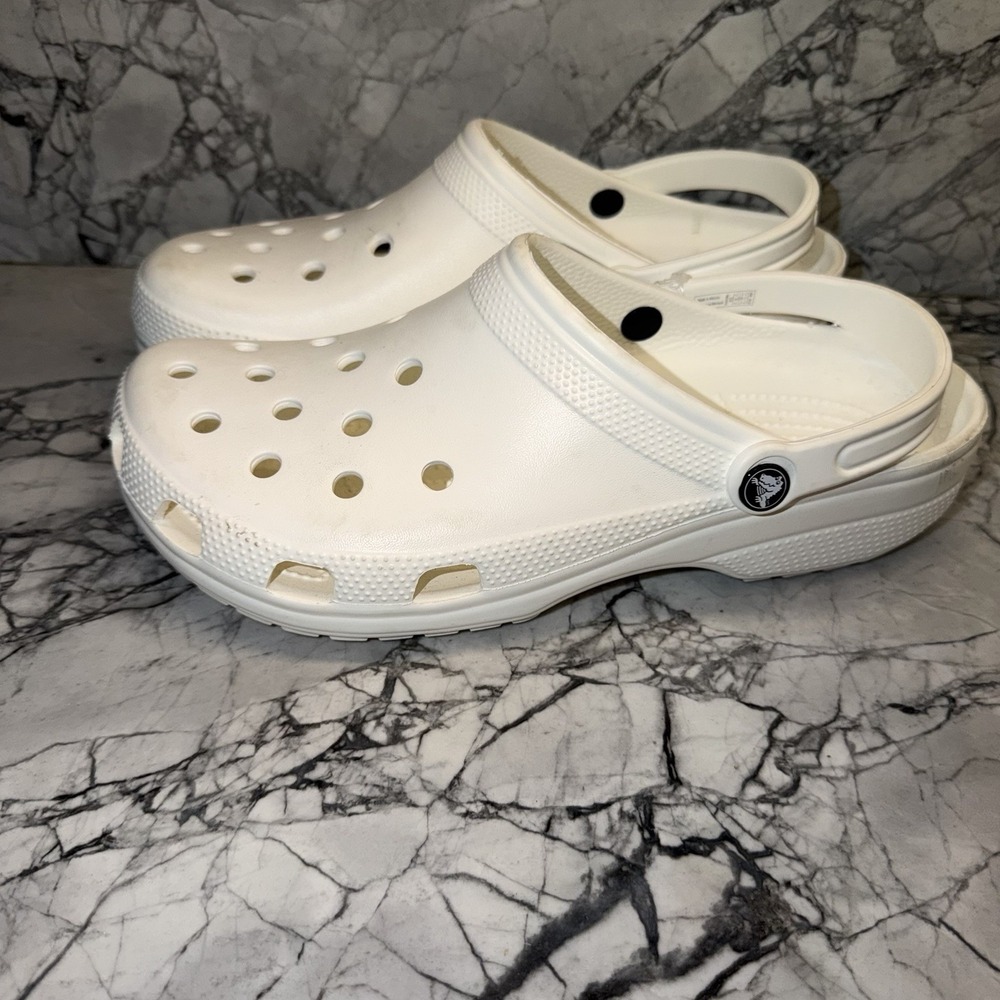 Crocs Unisex Classic Clog White Men's Size 12 Womens 10